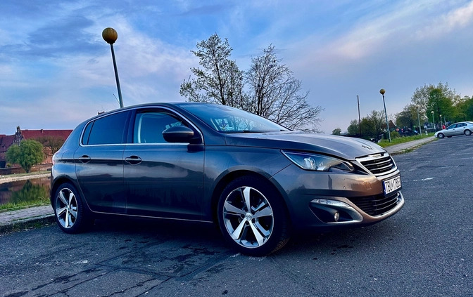 Peugeot 308 cena 38999 przebieg: 159000, rok produkcji 2014 z Malbork małe 11